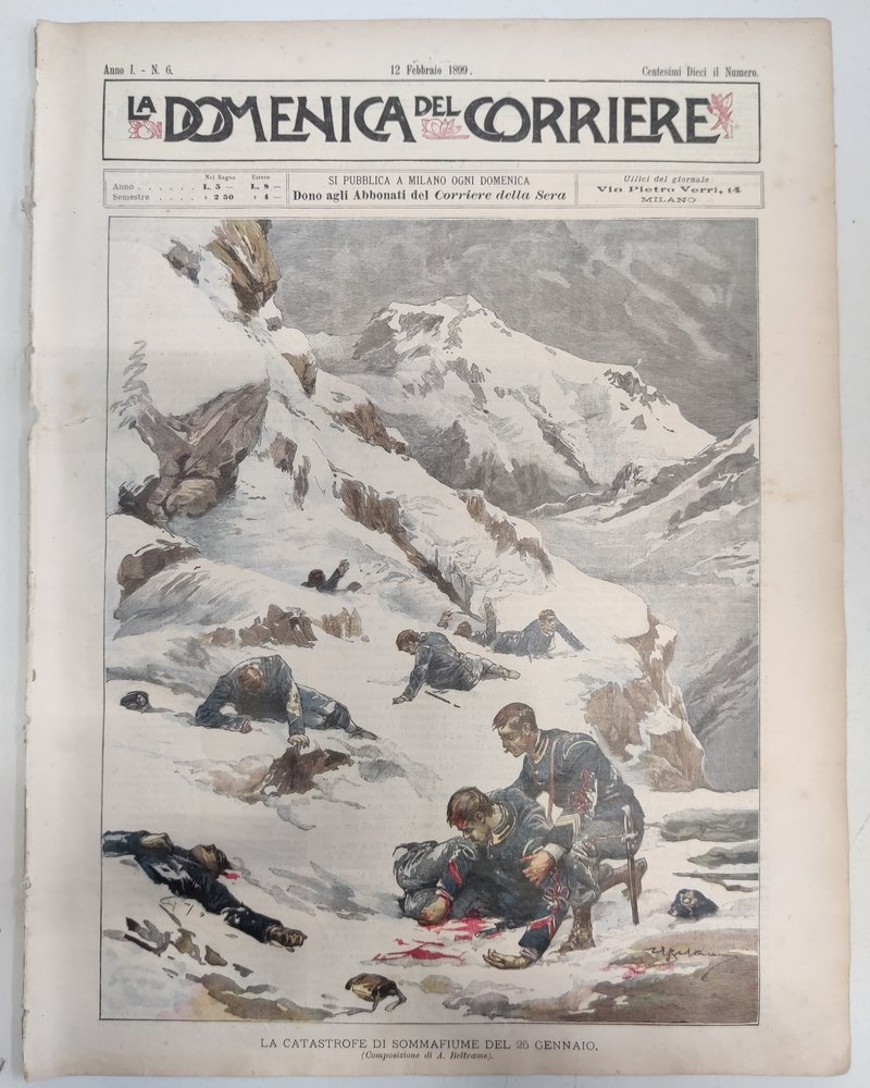 LA DOMENICA DEL CORRIERE. 12 Febbraio 1899. Anno I - …