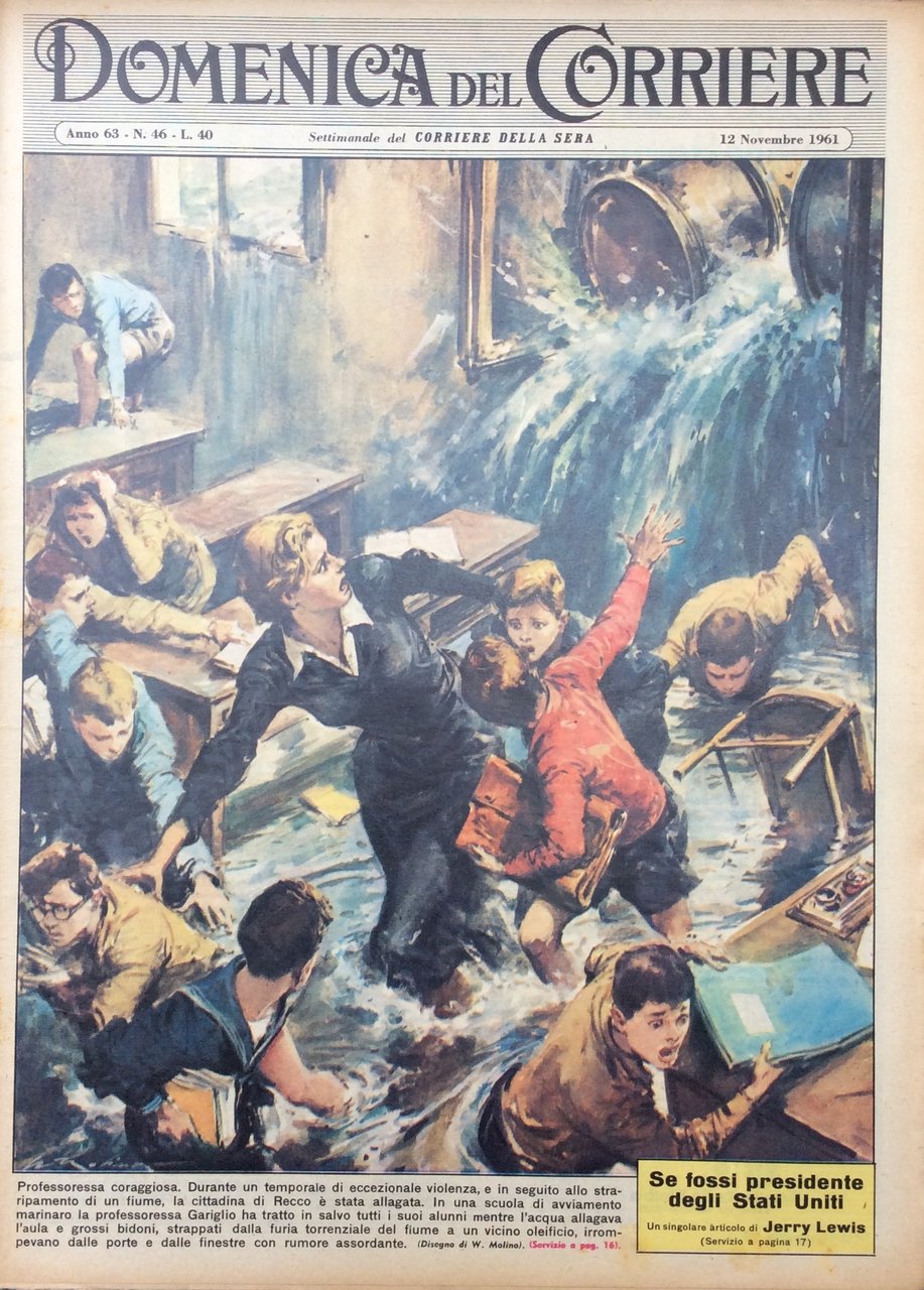 LA DOMENICA DEL CORRIERE 12 Novembre 1961 Anno 63 - … | Immagine principale