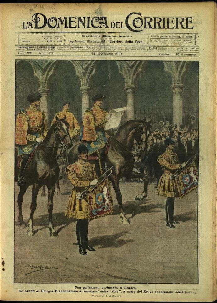 LA DOMENICA DEL CORRIERE. 13 - 20 luglio 1919. Anno …
