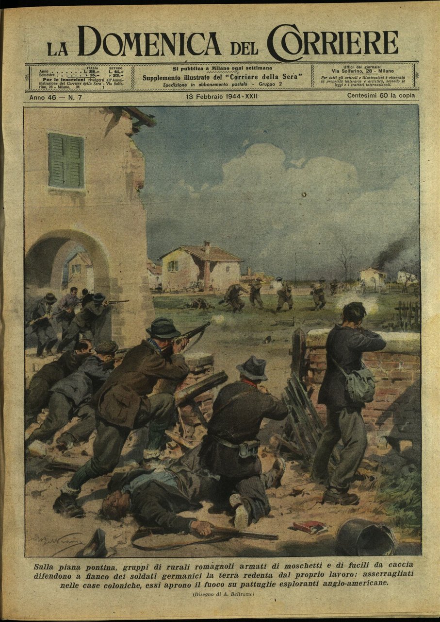 LA DOMENICA DEL CORRIERE 13 Febbraio 1944 Anno XLVI - … | Immagine principale