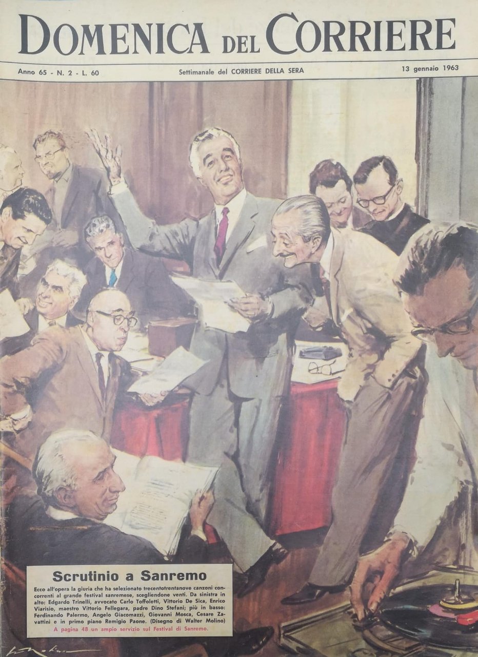 LA DOMENICA DEL CORRIERE 13 Gennaio 1963 Anno 65 - … | Immagine principale