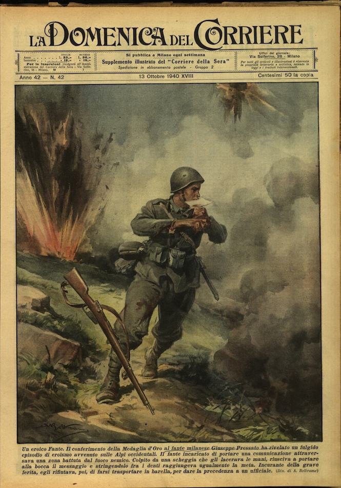 LA DOMENICA DEL CORRIERE 13 ottobre 1940 Anno XLII - … | Immagine principale