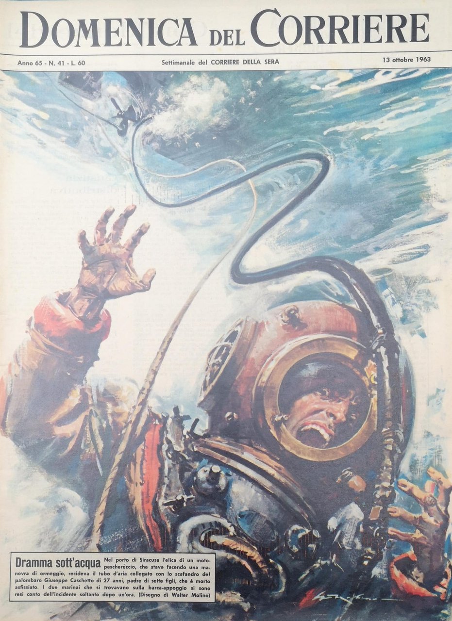 LA DOMENICA DEL CORRIERE 13 Ottobre 1963 Anno 65 - … | Immagine principale