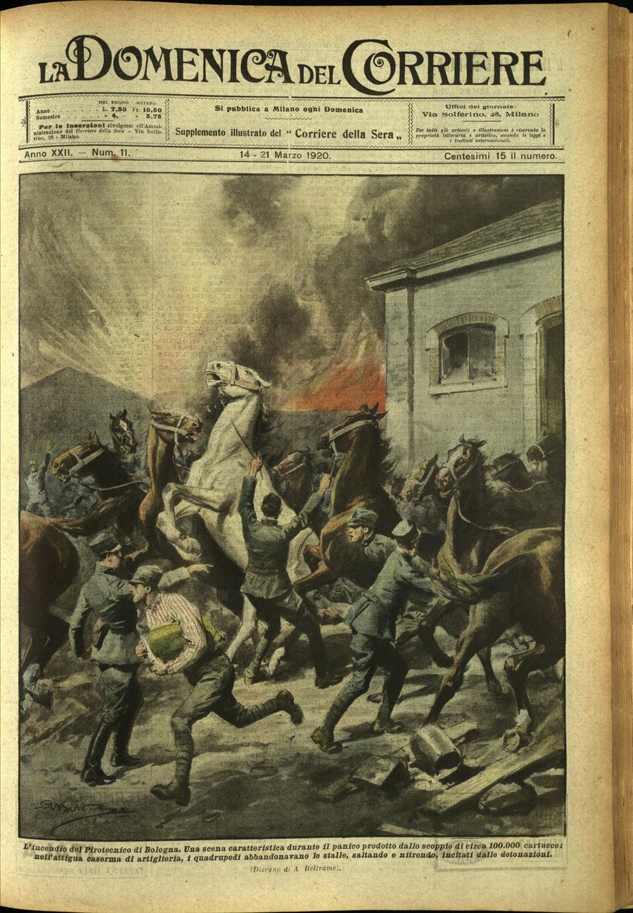 LA DOMENICA DEL CORRIERE. 14 - 21 marzo 1920. Anno …