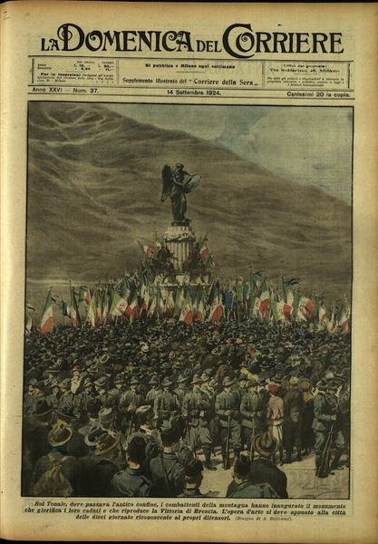LA DOMENICA DEL CORRIERE. 14 Settembre 1924. Anno XXVI - …