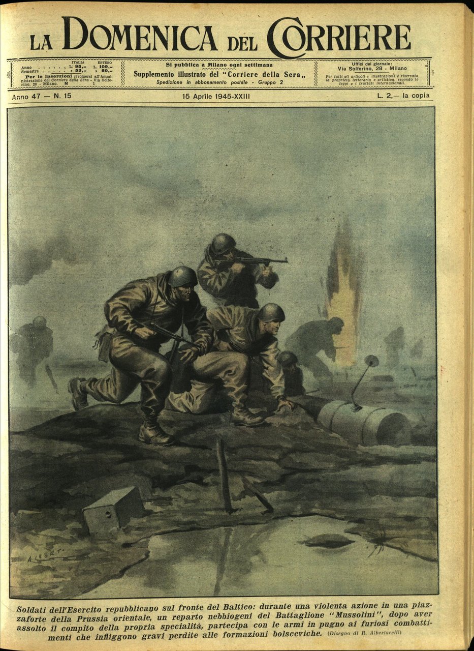 LA DOMENICA DEL CORRIERE 15 Aprile 1945 Anno XLVII - … | Immagine principale