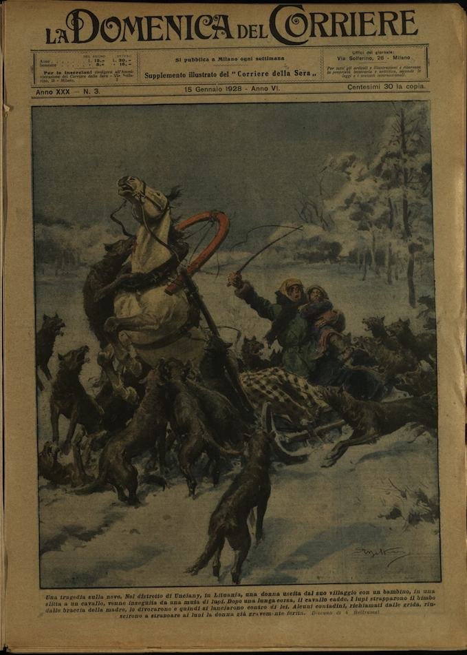 LA DOMENICA DEL CORRIERE 15 Gennaio 1928 Anno XXX - … | Immagine principale