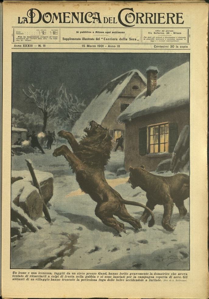 LA DOMENICA DEL CORRIERE 15 Marzo 1931 Anno XXXIII - … | Immagine principale