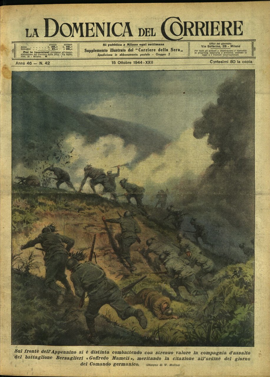 LA DOMENICA DEL CORRIERE 15 Ottobre 1944 Anno XLVI - … | Immagine principale