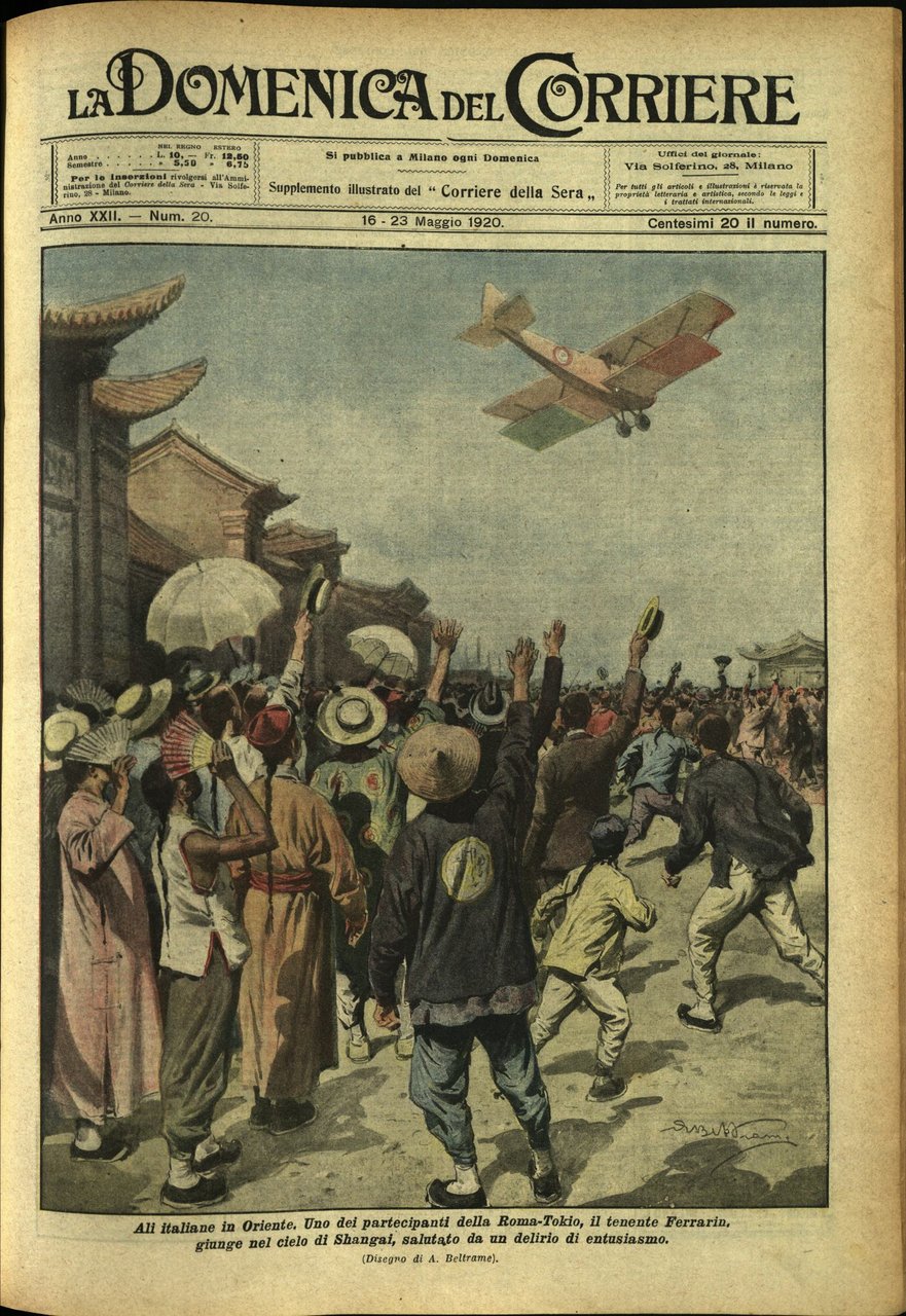 LA DOMENICA DEL CORRIERE. 16 - 23 Maggio 1920. Anno …