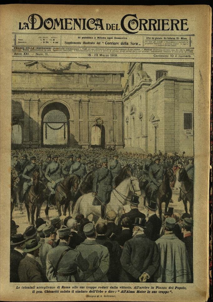 LA DOMENICA DEL CORRIERE. 16 - 23 marzo 1919. Anno …