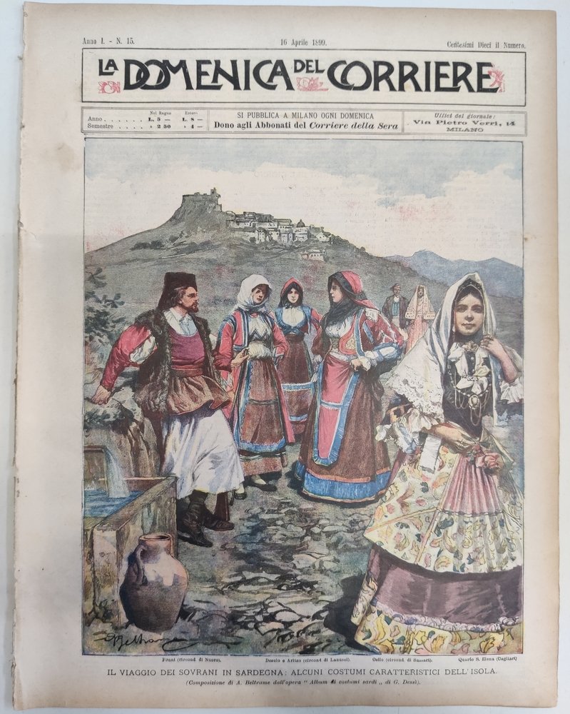 LA DOMENICA DEL CORRIERE 16 Aprile 1899 Anno I - … | Immagine principale