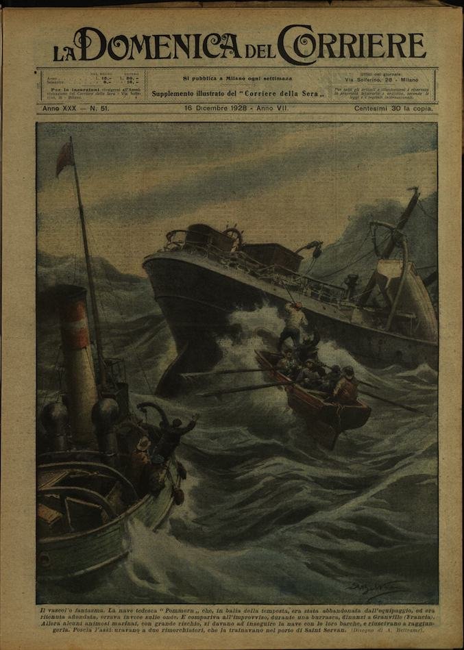 LA DOMENICA DEL CORRIERE 16 Dicembre 1928 Anno XXX - … | Immagine principale