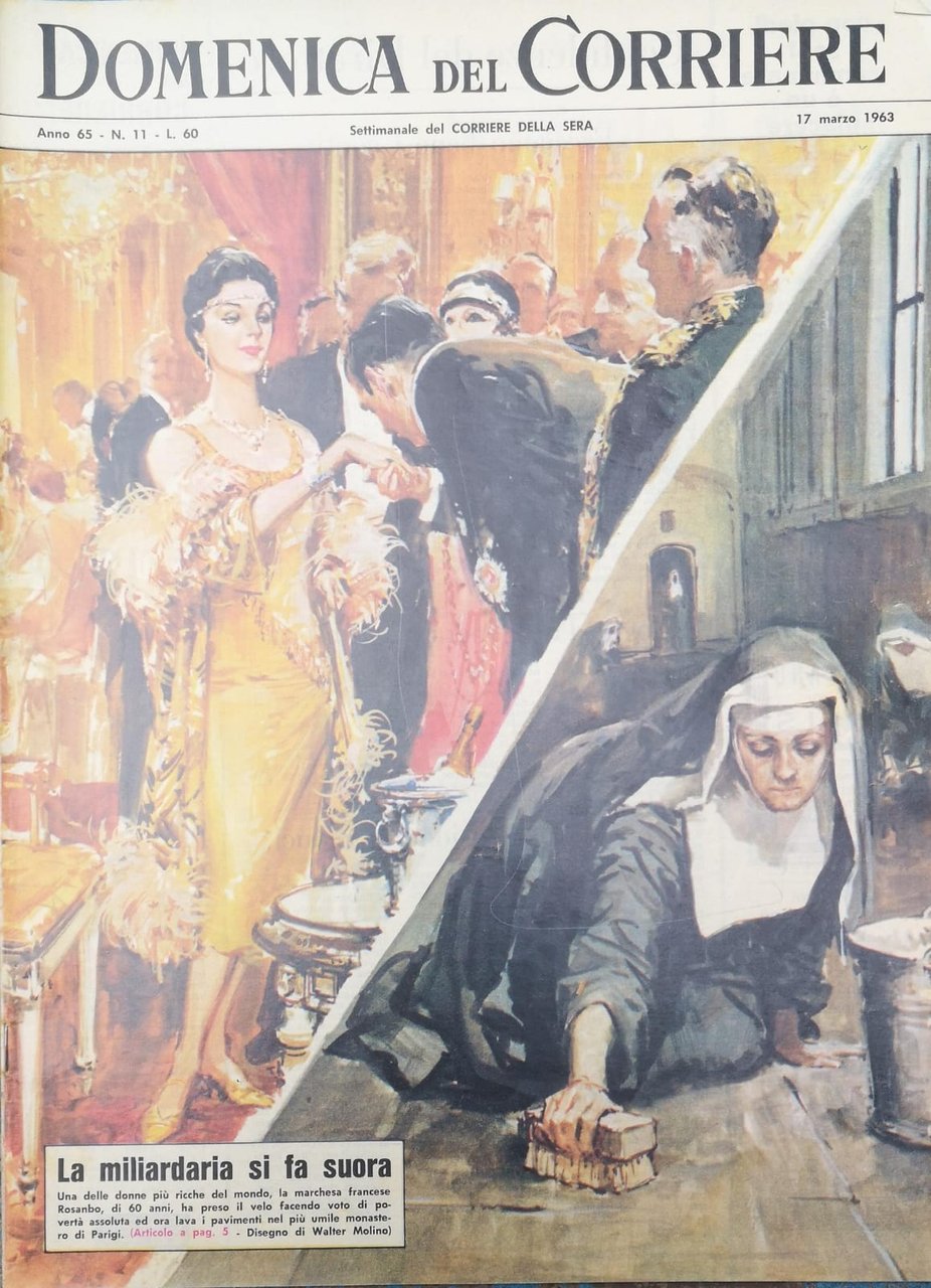 LA DOMENICA DEL CORRIERE 17 Marzo 1963 Anno 65 - … | Immagine principale