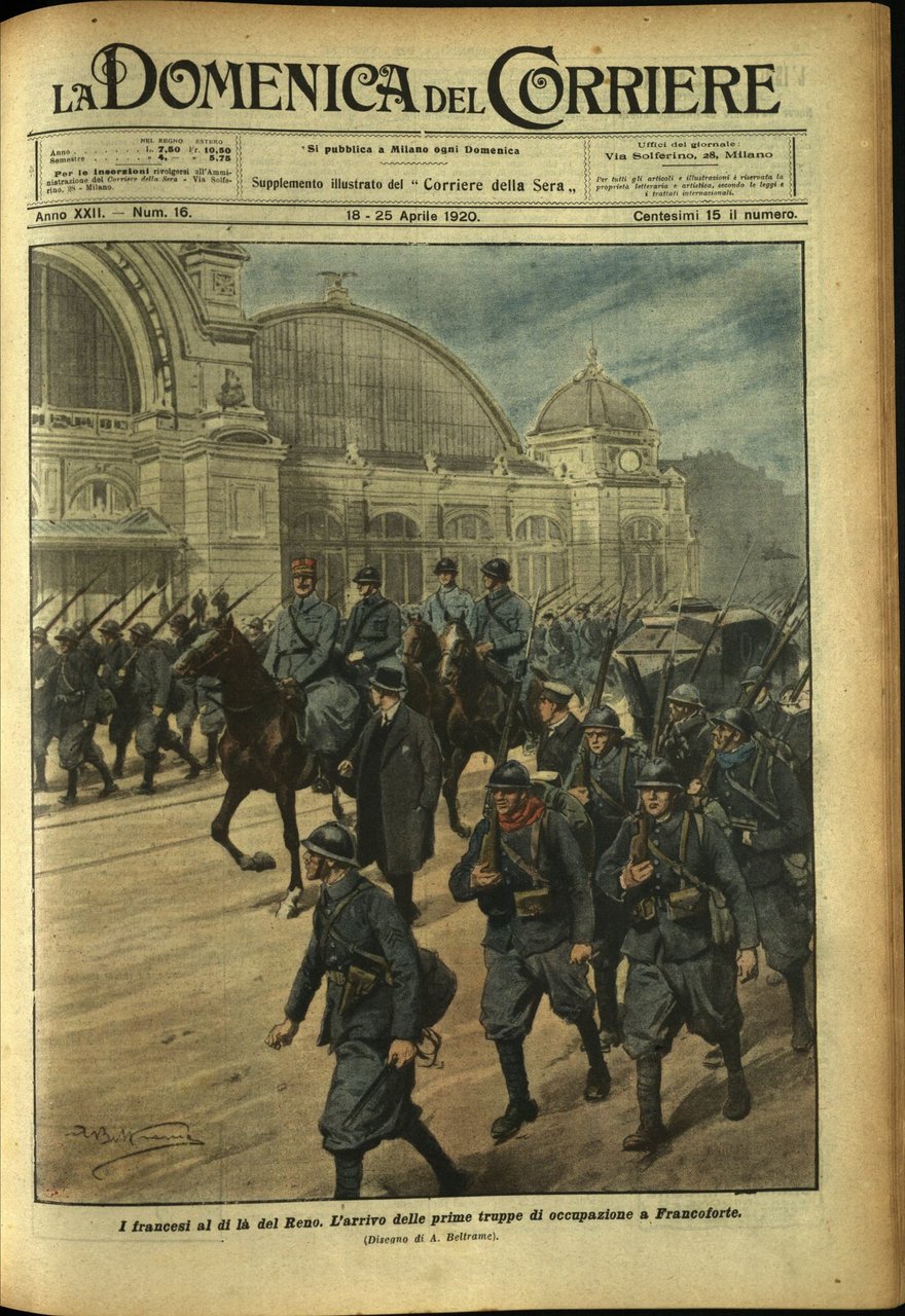 LA DOMENICA DEL CORRIERE. 18 - 25 aprile 1920. Anno …