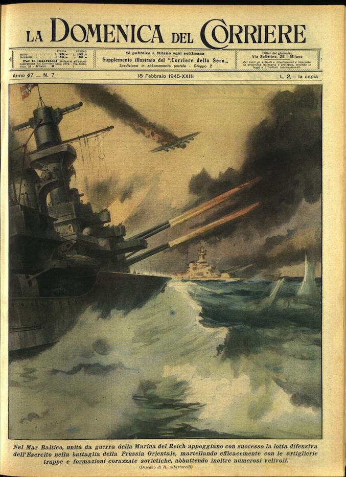 LA DOMENICA DEL CORRIERE 18 febbraio 1945 Anno XLVII - … | Immagine principale