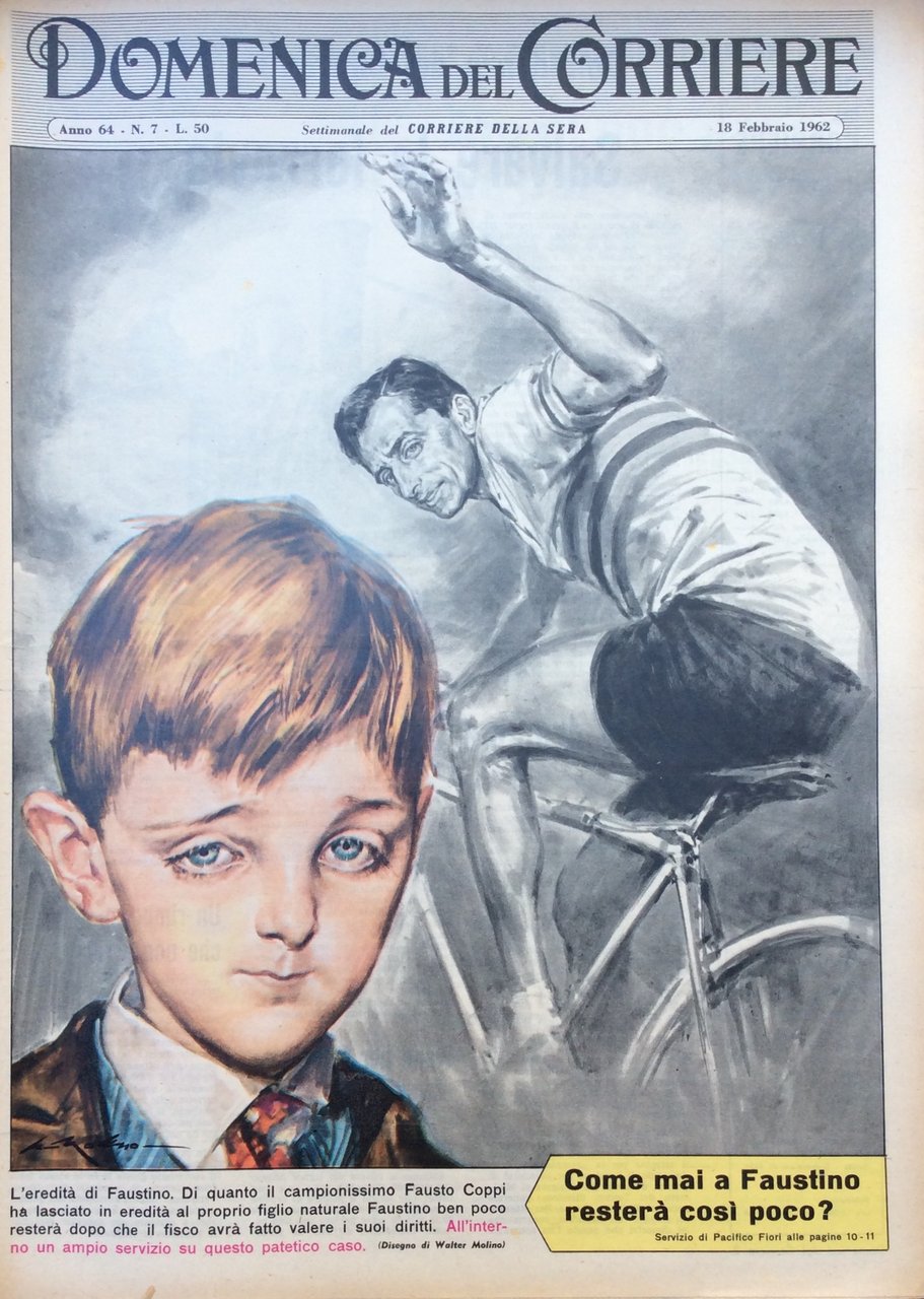 LA DOMENICA DEL CORRIERE 18 Febbraio 1962 Anno 64 - … | Immagine principale