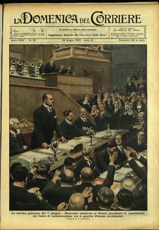 LA DOMENICA DEL CORRIERE 18 giugno 1933 Anno XXXV - … | Immagine Gallery 1