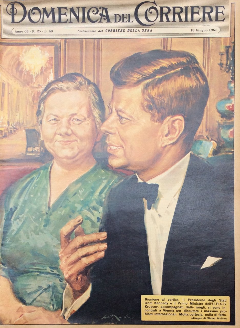 LA DOMENICA DEL CORRIERE 18 Giugno 1961 Anno 63 - … | Immagine principale