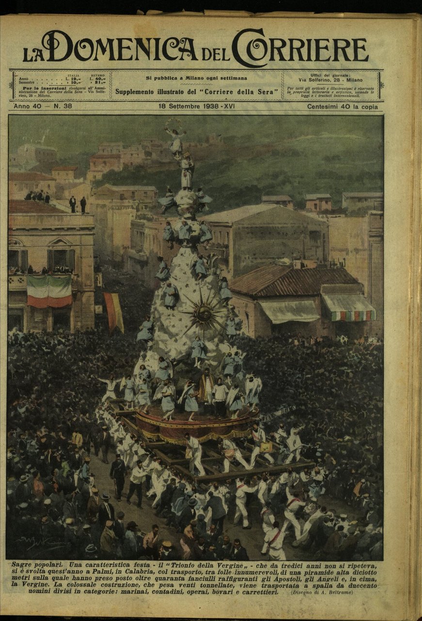 LA DOMENICA DEL CORRIERE 18 Settembre 1938 Anno XL - …