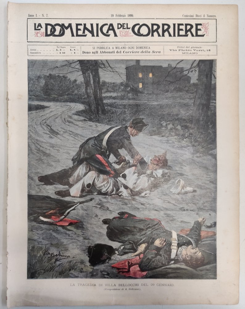 LA DOMENICA DEL CORRIERE 19 Febbraio 1899 Anno I - … | Immagine principale