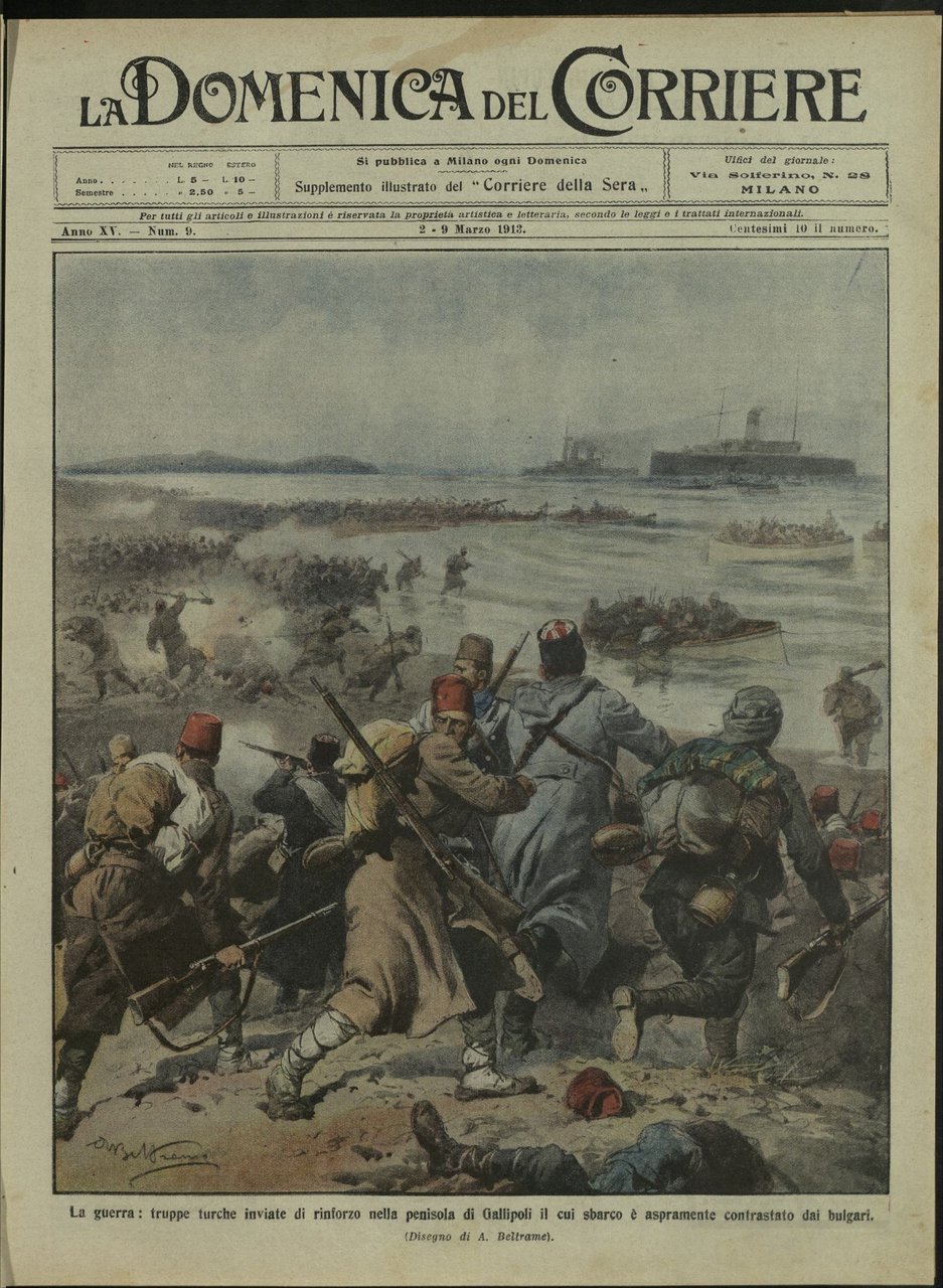 LA DOMENICA DEL CORRIERE. 2 - 9 Marzo 1913. Anno …