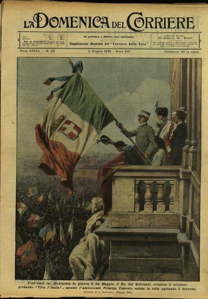LA DOMENICA DEL CORRIERE. 2 Giugno 1935. Anno XXXVII - …
