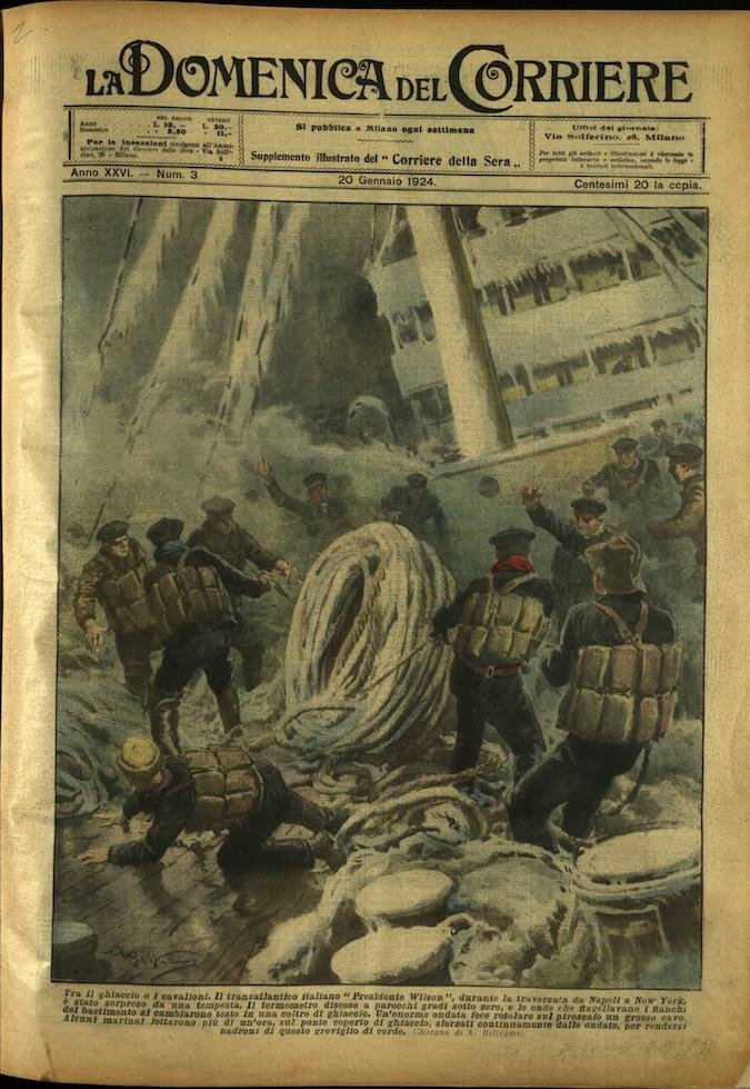 LA DOMENICA DEL CORRIERE. 20 Gennaio 1924. Anno XXVI - …