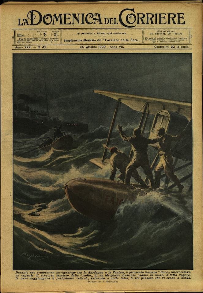 LA DOMENICA DEL CORRIERE 20 ottobre 1929 Anno XXXI - … | Immagine principale