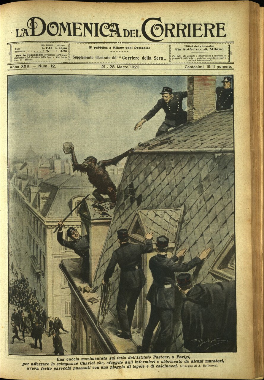 LA DOMENICA DEL CORRIERE. 21 - 28 marzo 1920. Anno …