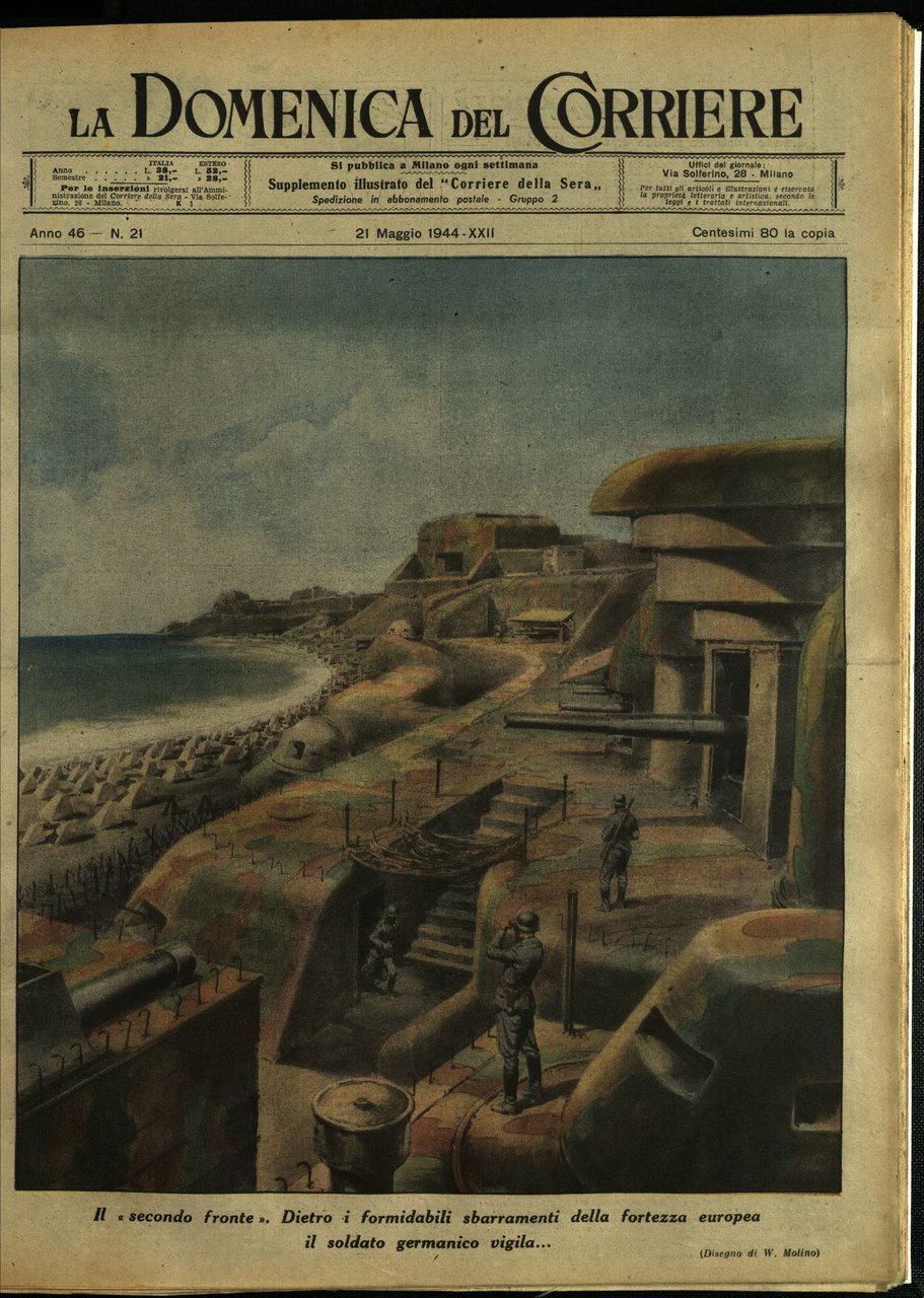 LA DOMENICA DEL CORRIERE 21 Maggio 1944 Anno XLVI - … | Immagine principale