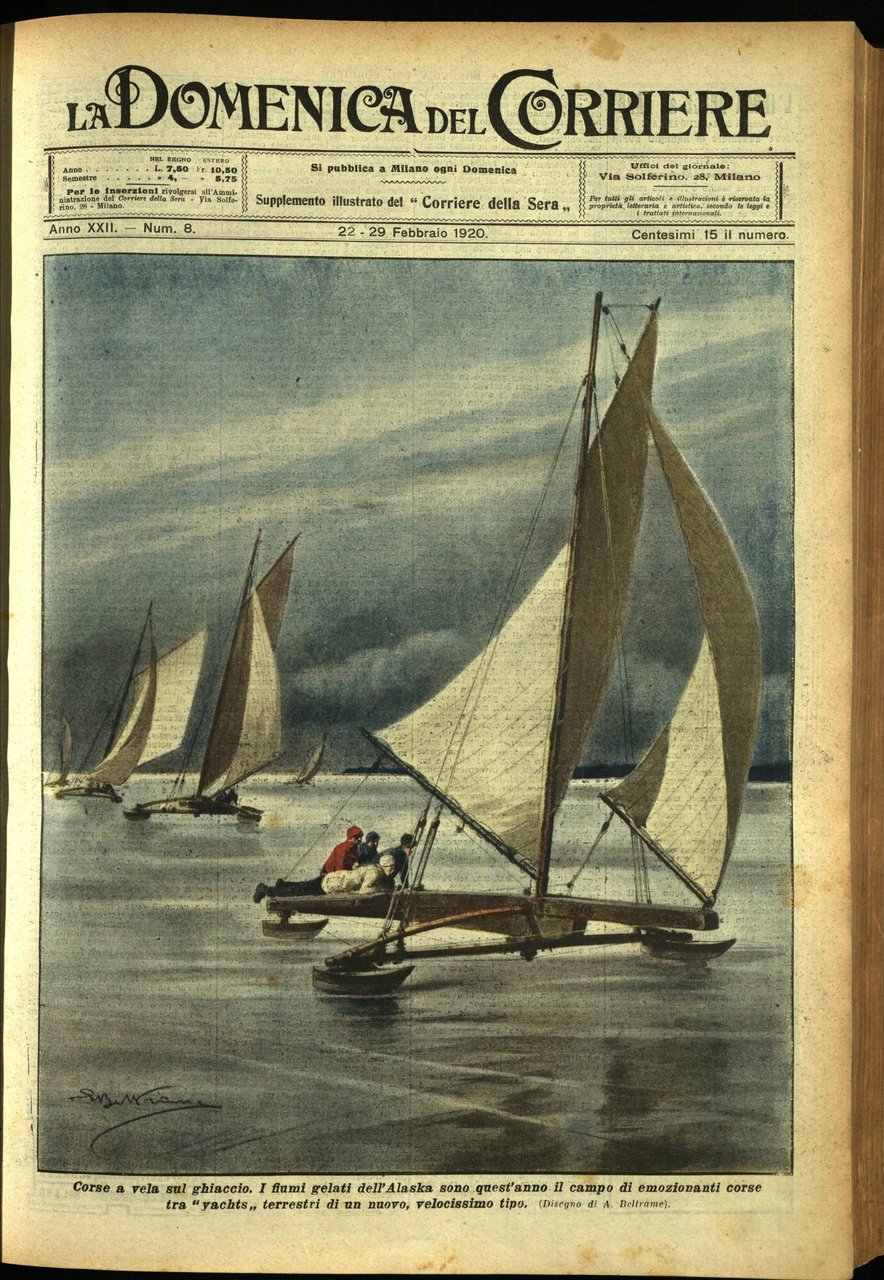 LA DOMENICA DEL CORRIERE. 22 - 29 febbraio 1920. Anno …
