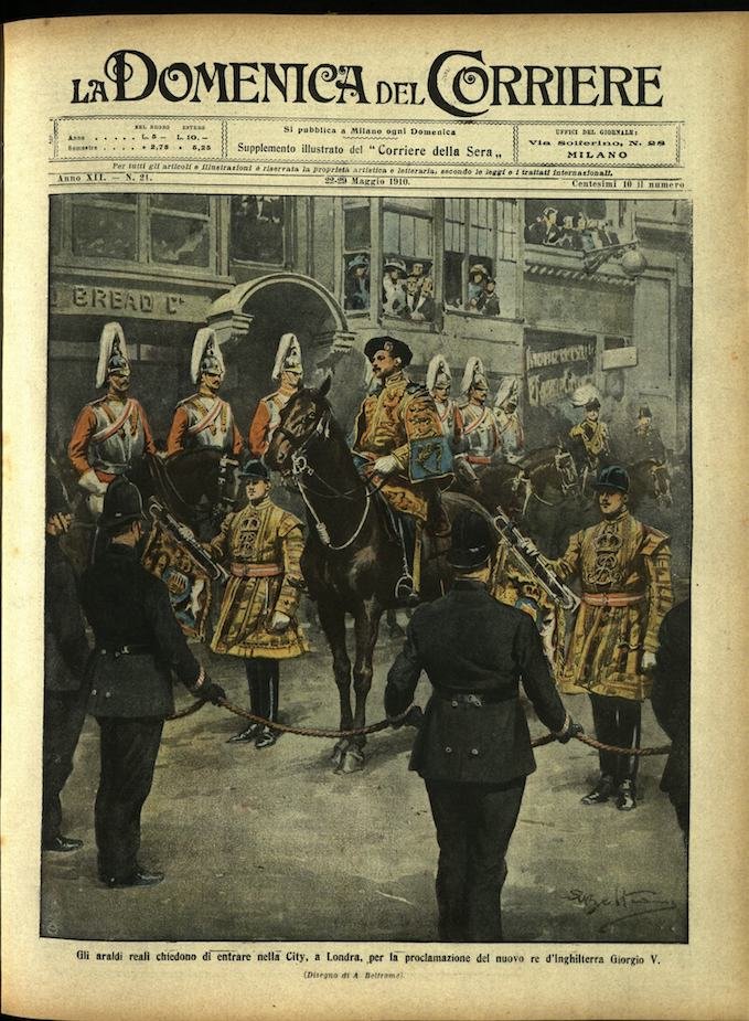LA DOMENICA DEL CORRIERE. 22 - 29 Maggio 1910. Anno …