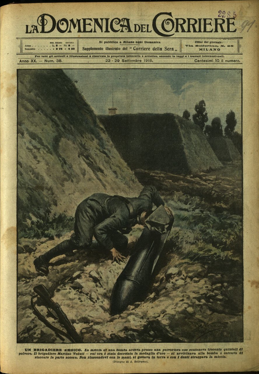 LA DOMENICA DEL CORRIERE. 22 - 29 Settembre 1918. Anno …