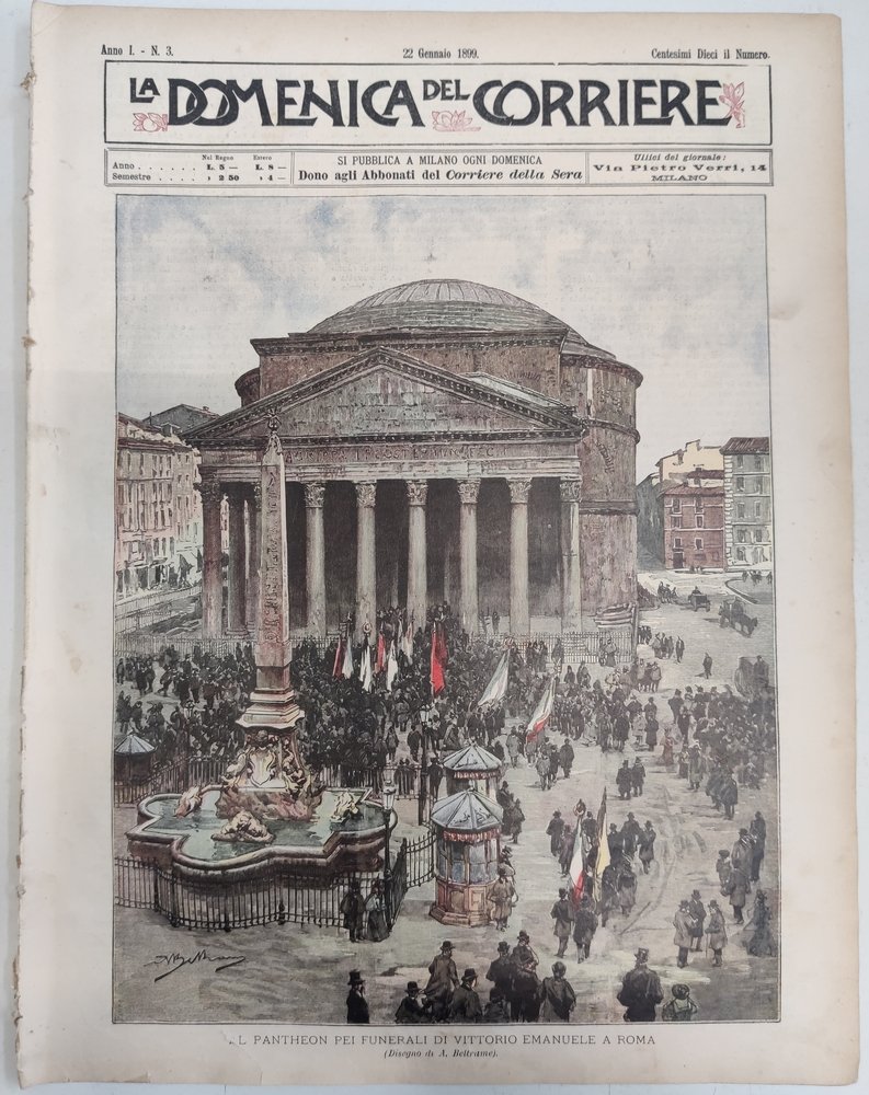 LA DOMENICA DEL CORRIERE 22 Gennaio 1899 Anno I - … | Immagine principale