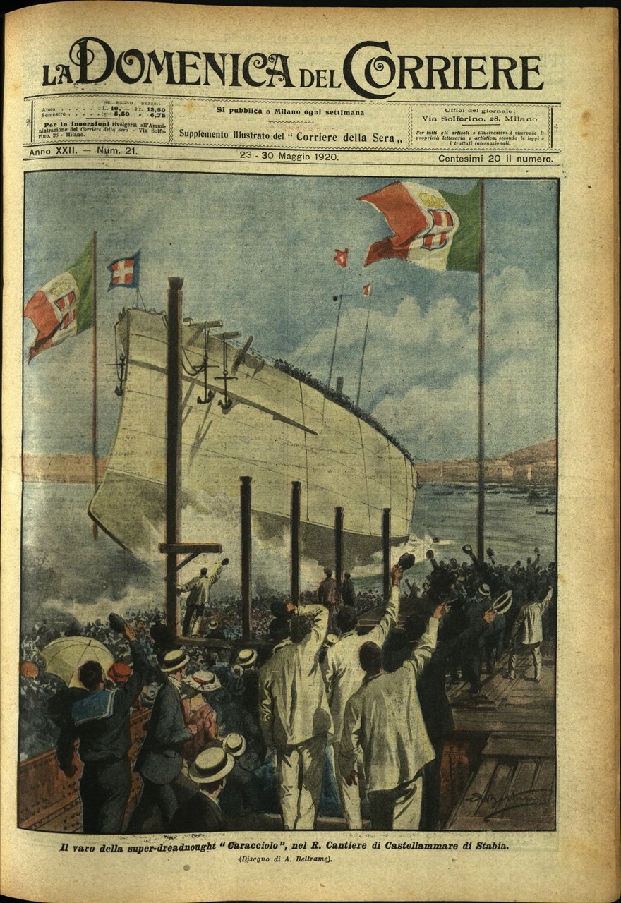 LA DOMENICA DEL CORRIERE. 23 - 30 maggio 1920. Anno …