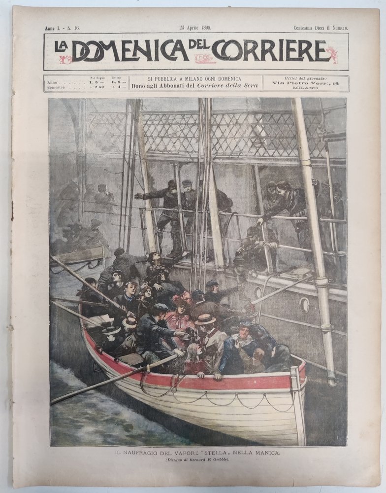 LA DOMENICA DEL CORRIERE 23 Aprile 1899 Anno I - … | Immagine principale