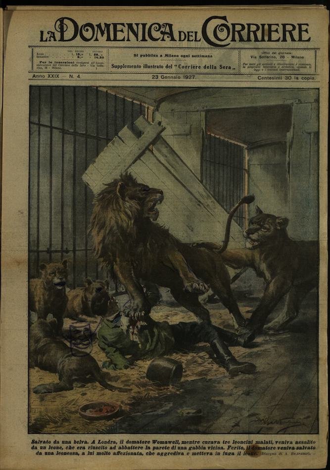 LA DOMENICA DEL CORRIERE 23 gennaio 1927 Anno XXIX - … | Immagine principale