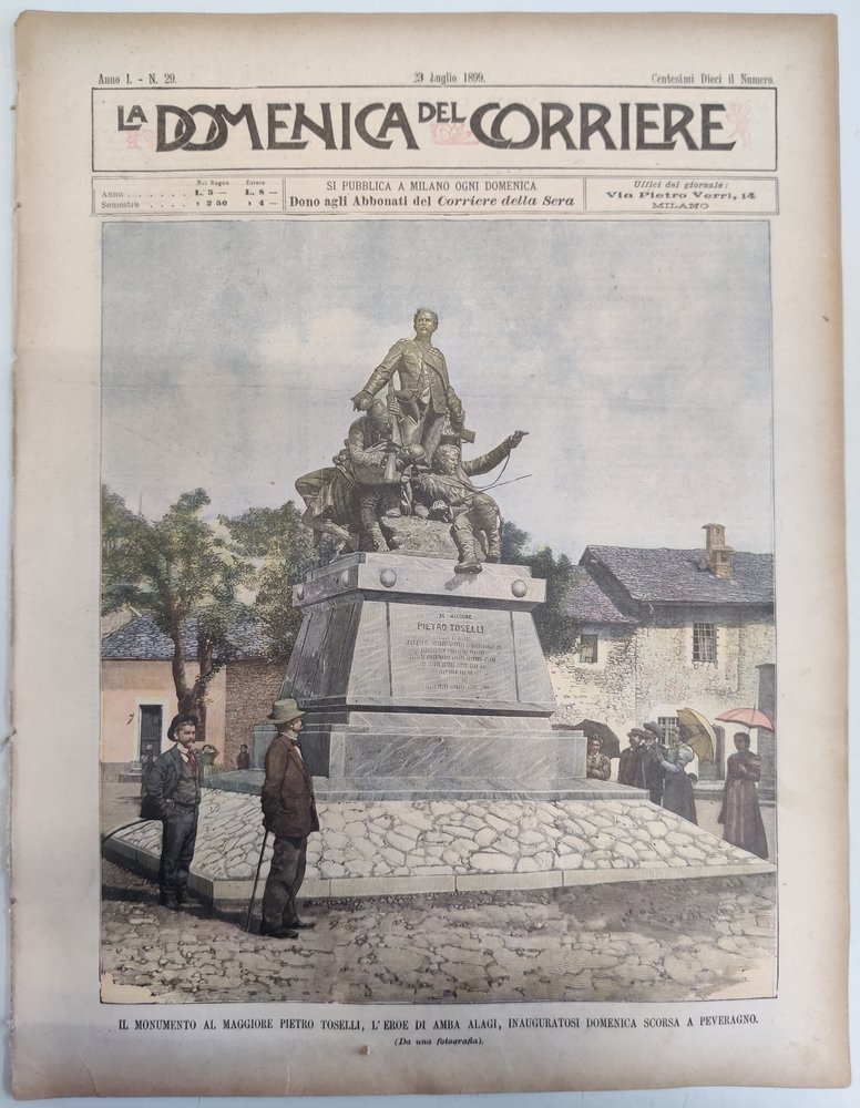 LA DOMENICA DEL CORRIERE 23 Luglio 1899 Anno I - … | Immagine principale