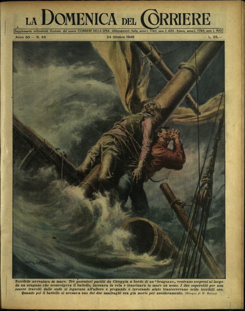 LA DOMENICA DEL CORRIERE. 24 ottobre 1948. Anno L - …