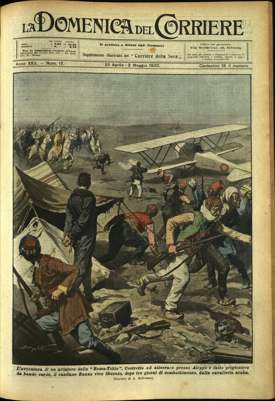 LA DOMENICA DEL CORRIERE. 25 aprile - 2 maggio 1920. …