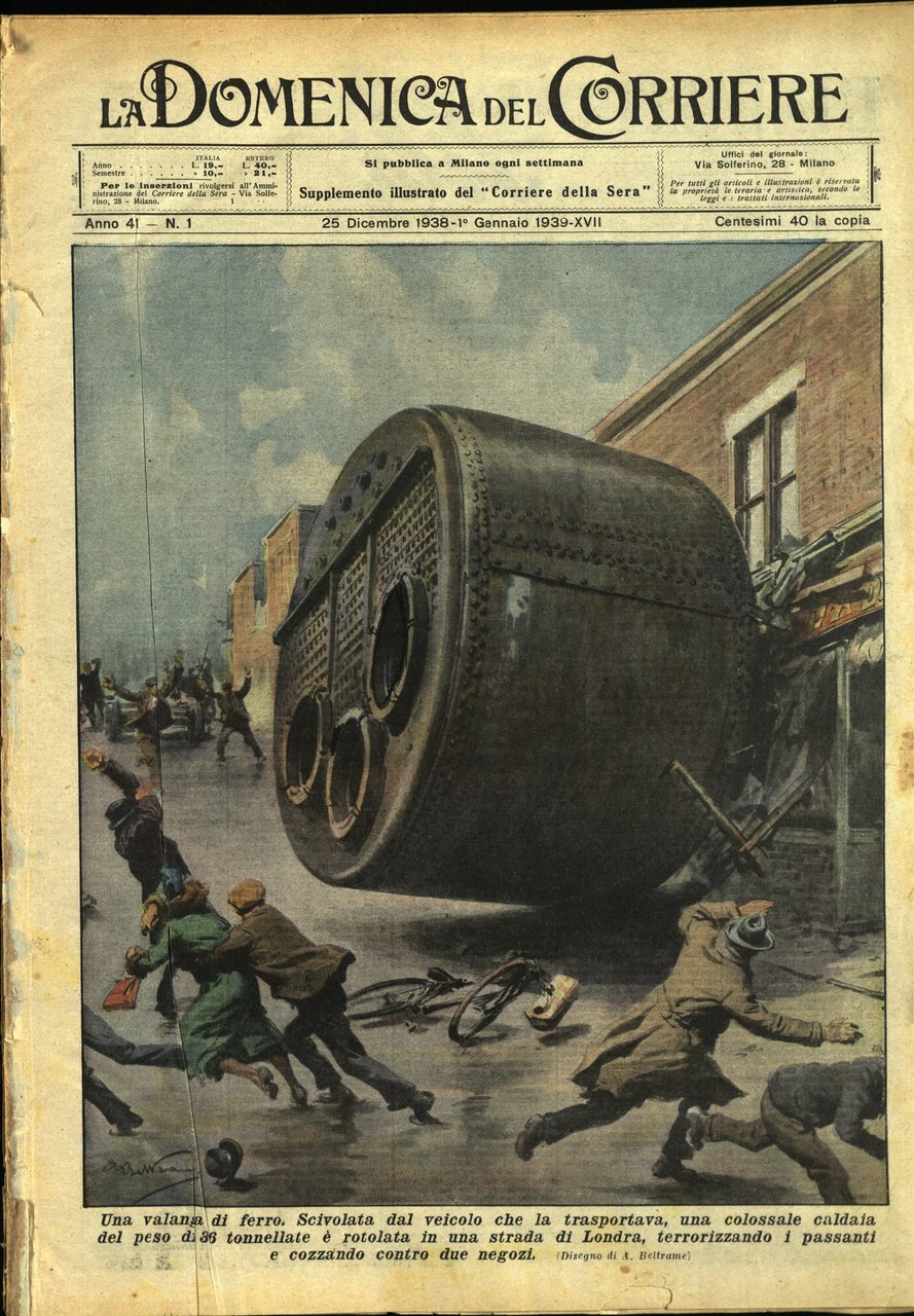 LA DOMENICA DEL CORRIERE 25 dicembre 1938 - 1 gennaio … | Immagine principale