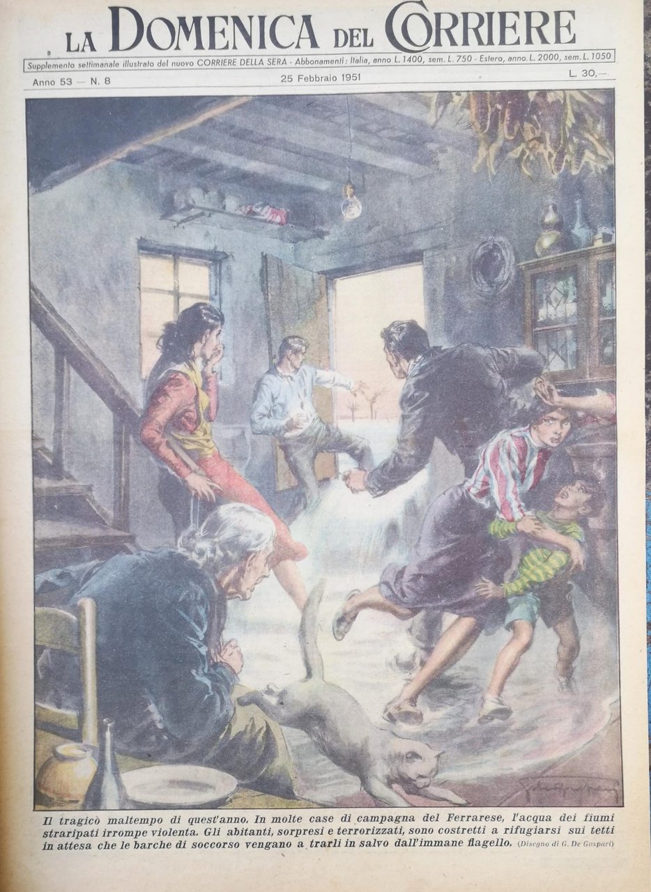 LA DOMENICA DEL CORRIERE 25 febbraio 1951 Anno LIII - …