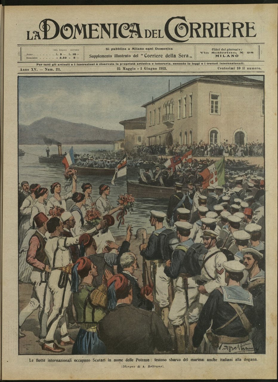 LA DOMENICA DEL CORRIERE. 25 Maggio - 1 giguno 1913. …