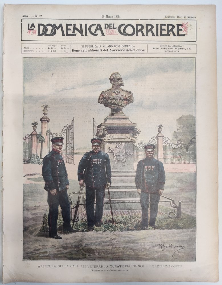 LA DOMENICA DEL CORRIERE 26 marzo 1899 Anno I - … | Immagine principale