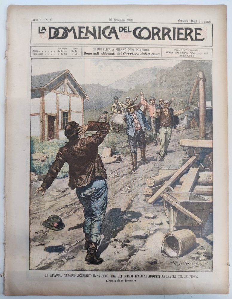 LA DOMENICA DEL CORRIERE 26 novembre 1899 Anno I - … | Immagine principale