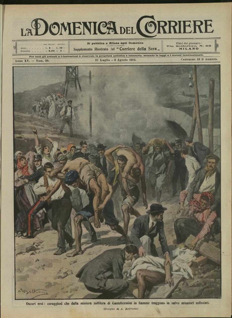 LA DOMENICA DEL CORRIERE. 27 Luglio - 3 luglio 1913. …