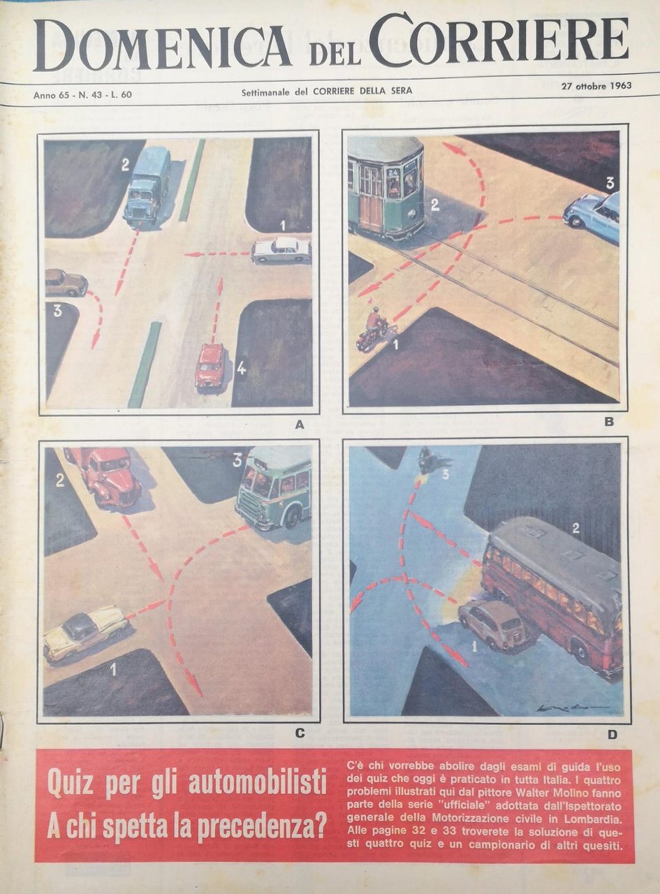 LA DOMENICA DEL CORRIERE 27 Ottobre 1963 Anno 65 - … | Immagine principale