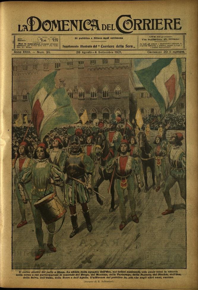 LA DOMENICA DEL CORRIERE. 28 agosto - 4 settembre 1921. …