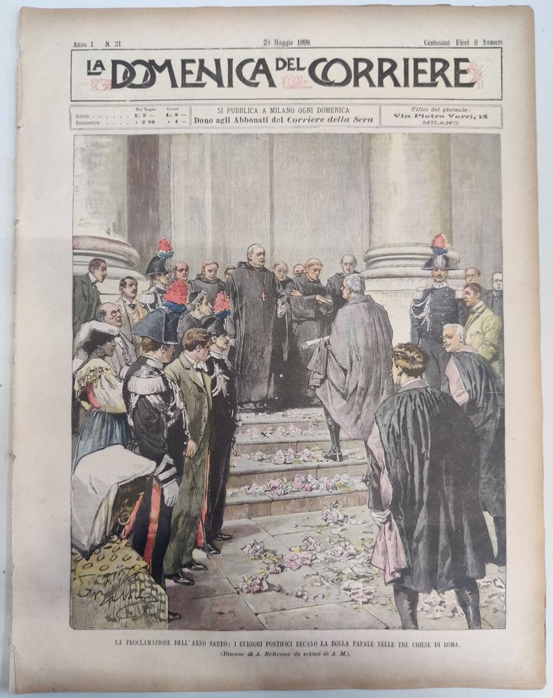 LA DOMENICA DEL CORRIERE 28 Maggio 1899 Anno I - … | Immagine principale
